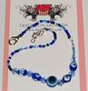 Imagen de PULSERA OJO TURCO AZUL CON BROCHE PLATEADO