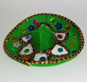 Imagen de SOMBRERO MEXICANO OFRENDA VERDE 12,5X11 CMS APROX.