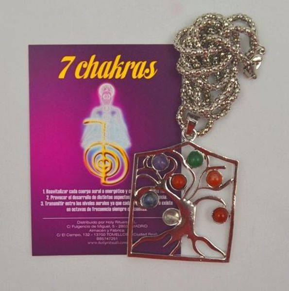 Imagen de COLGANTE ÁRBOL DE LA VIDA 7 CHAKRAS