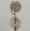 Imagen de COLGANTE TALISMAN PLATEADO 7 CHAKRAS CHO KU REI