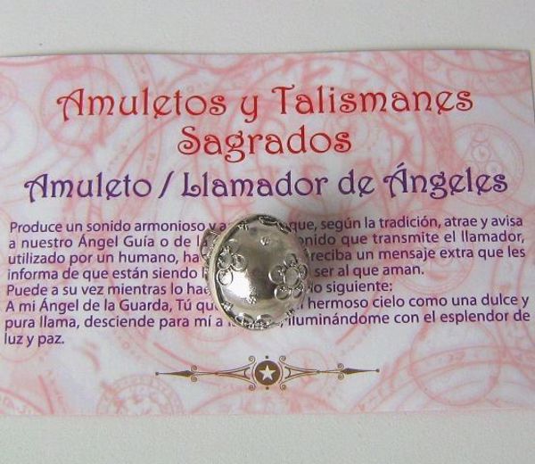 Imagen de AMULETO LLAMADOR DE ANGELES PLATA 23 MMS