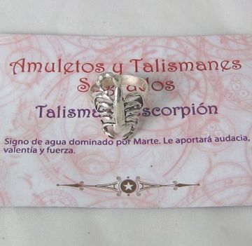 Imagen de TALISMAN PLATA ESCORPION T13