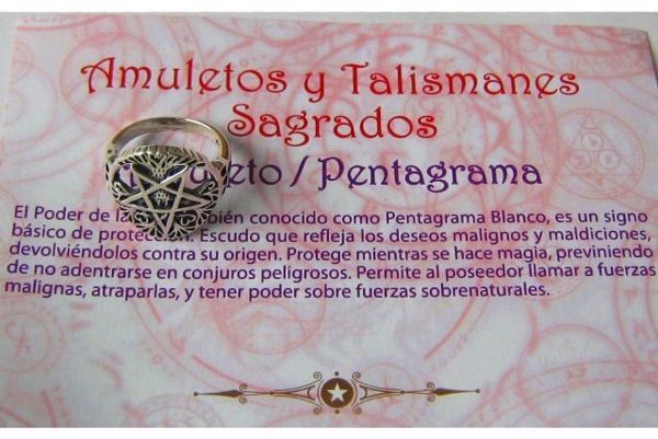 Imagen de ANILLO PENTAGRAMA CON ÁRBOL DE LA VIDA T13