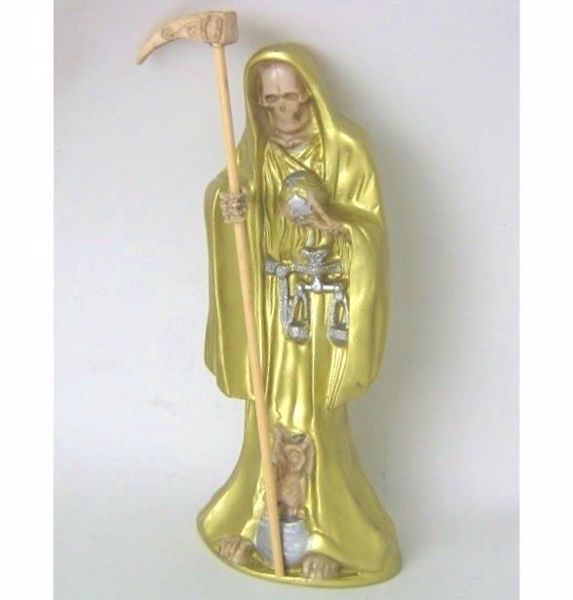 Imagen de IMAGEN SANTA MUERTE DORADA 300 MMS