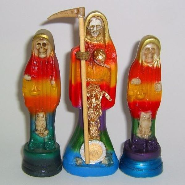 Imagen de IMAGEN SANTA MUERTE 7 COLORES 130 MMS