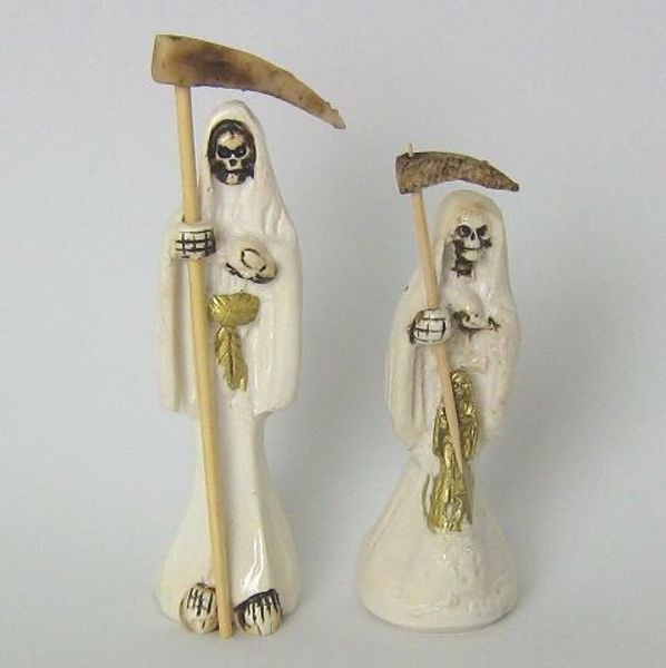 Imagen de IMAGEN SANTA MUERTE BLANCA 85 MMS