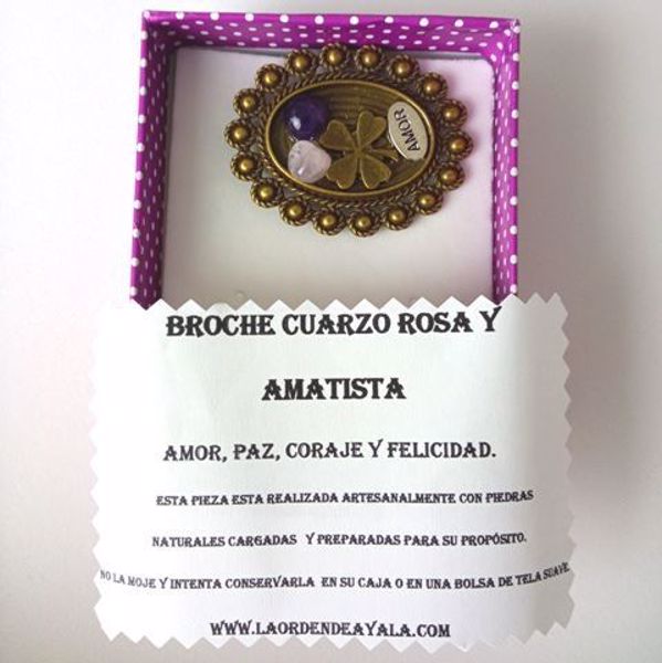 Imagen de BROCHE DE PIEDRAS NATURALES