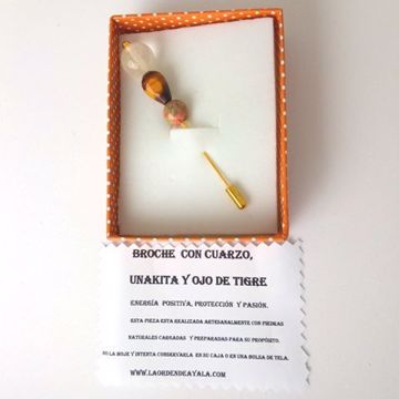 Imagen de BROCHE DE PIEDRAS NATURALES