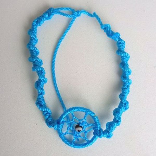 Imagen de PULSERA ATRAPASUEÑOS AZUL ORIGINAL DE MEXICO