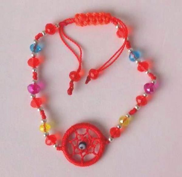 Imagen de PULSERA ATRAPASUEÑOS ROJA ORIGINAL DE MEXICO