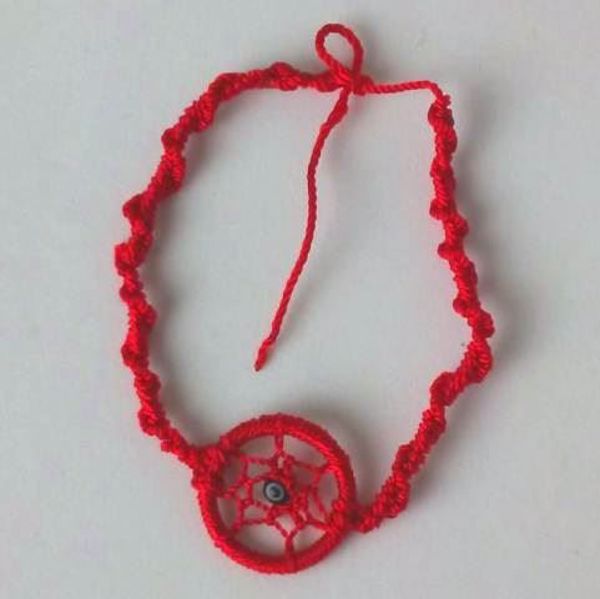 Imagen de PULSERA ATRAPASUEÑOS ROJA ORIGINAL DE MEXICO