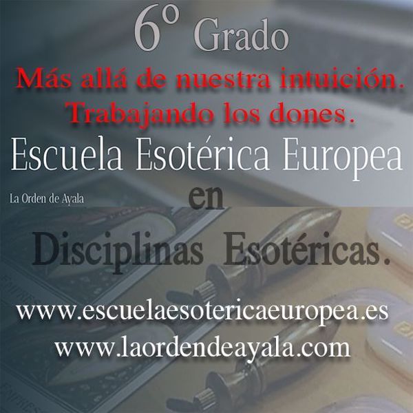 Imagen de Sexto Grado en Disciplinas Esotéricas. On line. Directo virtual. 