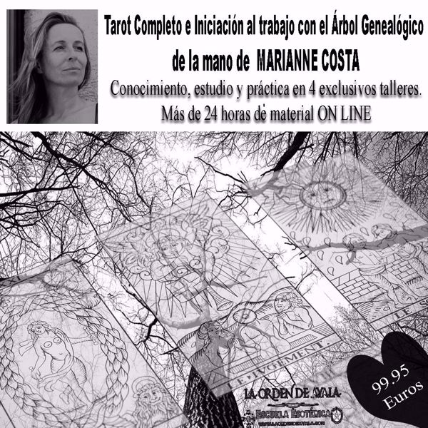 Imagen de MARIANNE COSTA. PACK TALLERES (grabados): Tarot Completo e inacción al trabajo con el Árbol Genealógico.