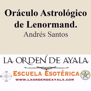 Imagen de Oráculo astrológico de Lenormand. Andrés Santos.