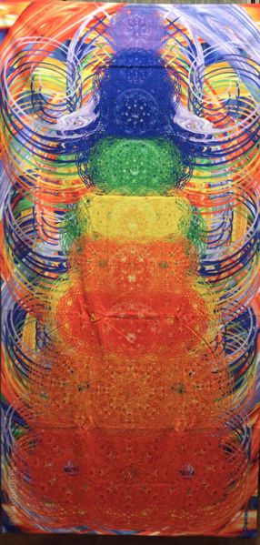 Imagen de Estora toalla chakras 80 x 160 cms microfibra y algodon