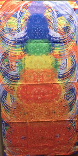 Imagen de Estora toalla chakras 80 x 160 cms microfibra