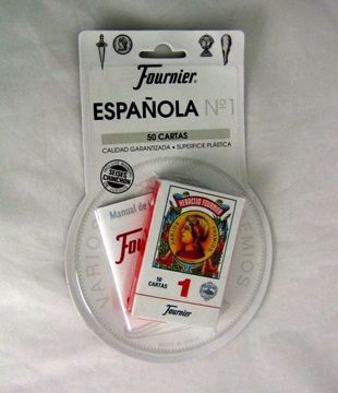 Imagen de BLISTER BARAJA DE 50 CARTAS ESPAÑOLA(reverso azul) FOURNIER