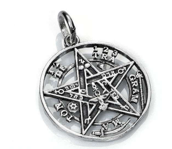 Imagen de AMULETO DE PLATA TETRAGRAMATÓN 30MM