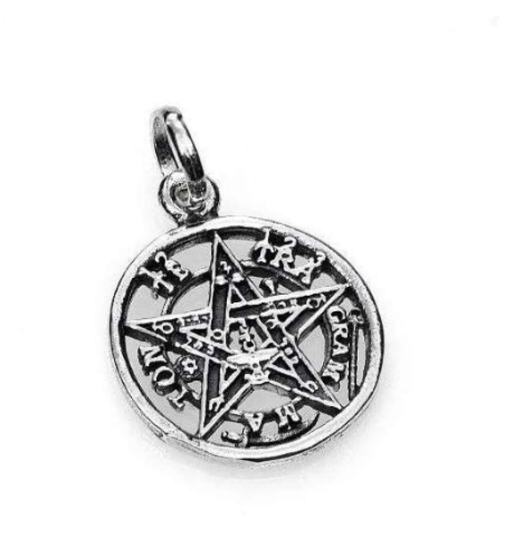 Imagen de AMULETO DE PLATA TETRAGRAMATÓN 15MM