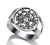 Imagen de AMULETO DE PLATA ANILLO TETRAGRAMATON  T-21