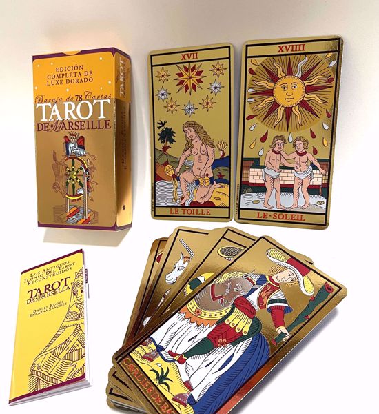 Imagen de Tarot de Marsella edición luxe dorado. Encarna Sánchez y Daniel Rodes.