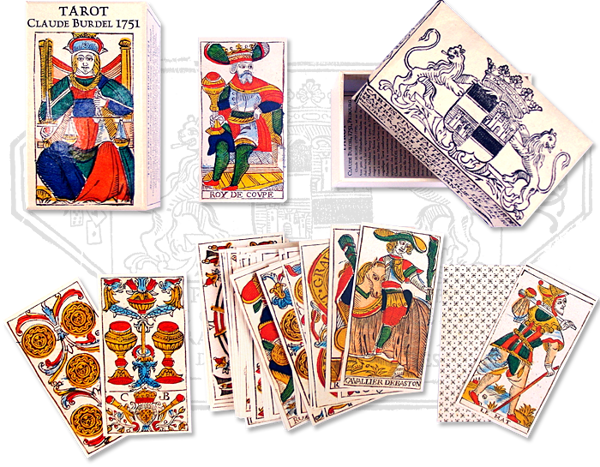 Imagen de TAROT CLAUDE BURDEL 1751 78 CARTAS