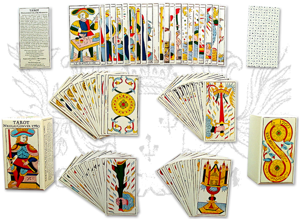 Imagen de TAROT NICOLAS CONVER 1760 78 CARTAS