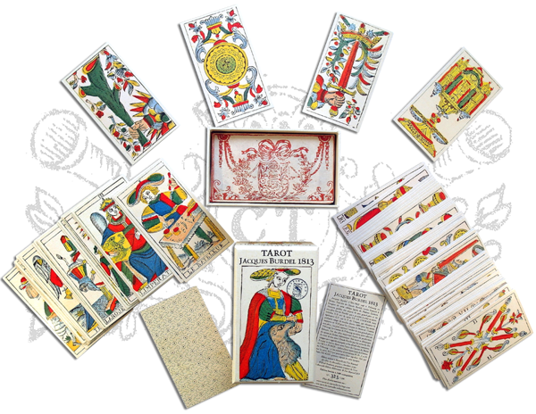 Imagen de TAROT JACQUES BURDEL 1813 78 CARTAS