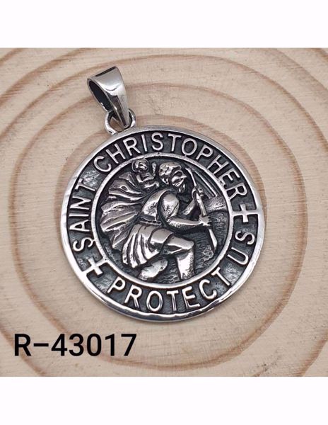 Imagen de MEDALLA DE PLATA SAN CHRISTOFER PROTECTOR