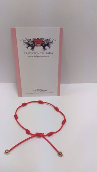 Imagen de PULSERA CABALISTICA  - Kabalistica 7 nudos roja al rededor pulsera EXTENSIBLE