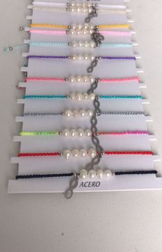 Imagen de PULSERA CUERDA INFINITO ACERO BLANCA