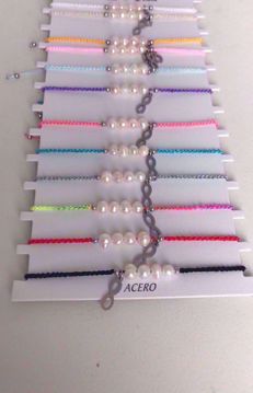 Imagen de PULSERA CUERDA INFINITO ACERO ARCOIRIS
