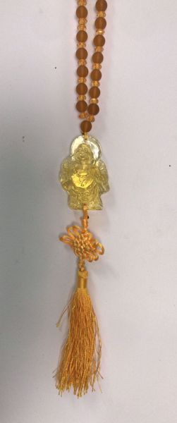 Imagen de Colgante Feng Shui Buddha cristal amarillo transparente