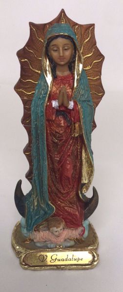 Imagen de VIRGEN DE GUADALUPE 15 CM RESINA