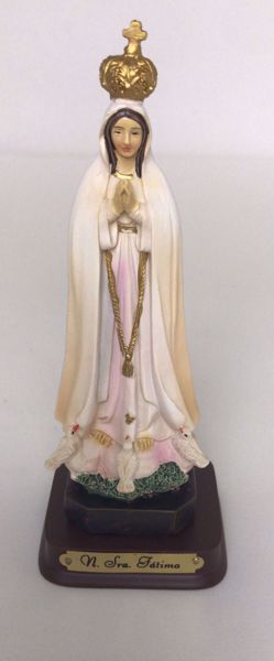 Imagen de VIRGEN DE FÁTIMA 14.5 CM RESINA