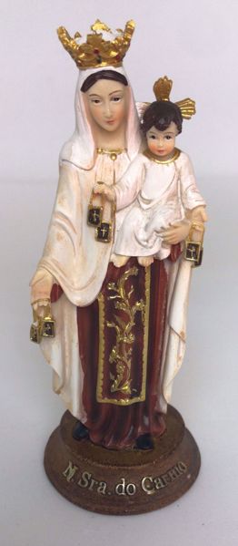 Imagen de VIRGEN DEL CARMEN 14 CM RESINA