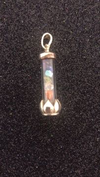 Imagen de TALISMÁN PLATA CON PIEDRAS NATURALES 7 CHAKRAS