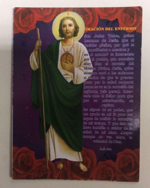 Imagen de ESTAMPA SAN JUDAS TADEO ORACION DEL ENFERMO 2