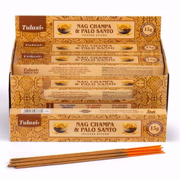 Imagen de Varillas de Incienso 12- Tulasi Nag Champa - Palo Santo