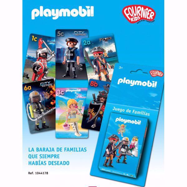 Imagen de Playmobil Juego de familias. Juego de cartas infantil.