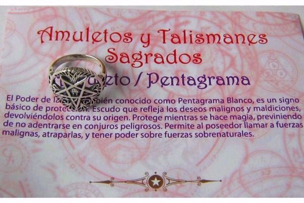 Picture of AMULETO PENTAGRAMA CIRCLE WITH DOUBLE 25MM
