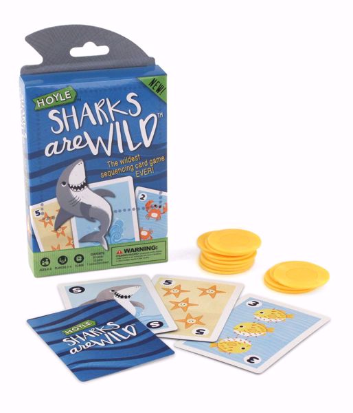 Imagen de Fournier- Sharks Are Wild-Learning Numbers Juego de cartas educativo, multicolor