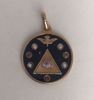 Imagen de Amuleto talismán colgante Tetragramatón y 7 potencias con ojo. Marrón. 3cms.