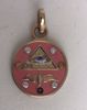 Imagen de Amuleto talismán colgante Tetragramatón y 7 potencias con ojo 20 mm rosa