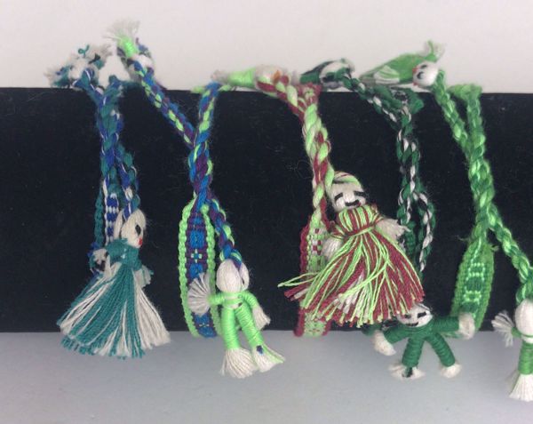 Imagen de Amuleto talismán artesanal Pulsera Quitapenas verde