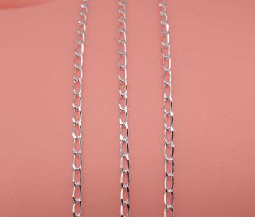 Imagen de CADENA DE ANILLAS PLATA 45 CM
