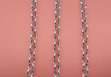 Imagen de CADENA DE ANILLAS PLATA 50 CM