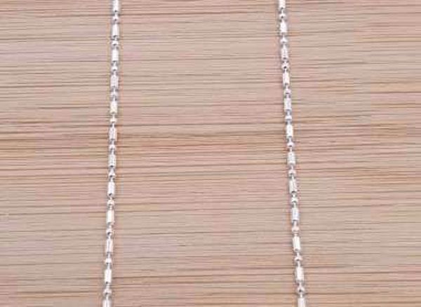 Imagen de CADENA DE ANILLAS PLATA 45 CM