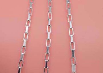 Imagen de CADENA DE ANILLAS PLATA 50 CM