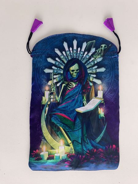 Imagen de GUARDATAROT DE RASO "SANTA MUERTE"